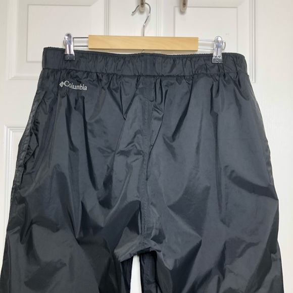 Columbia Omni-Tech Waterproof Breathable Packable Mens Black Lined Sweatpants L - Picture 4 of 16